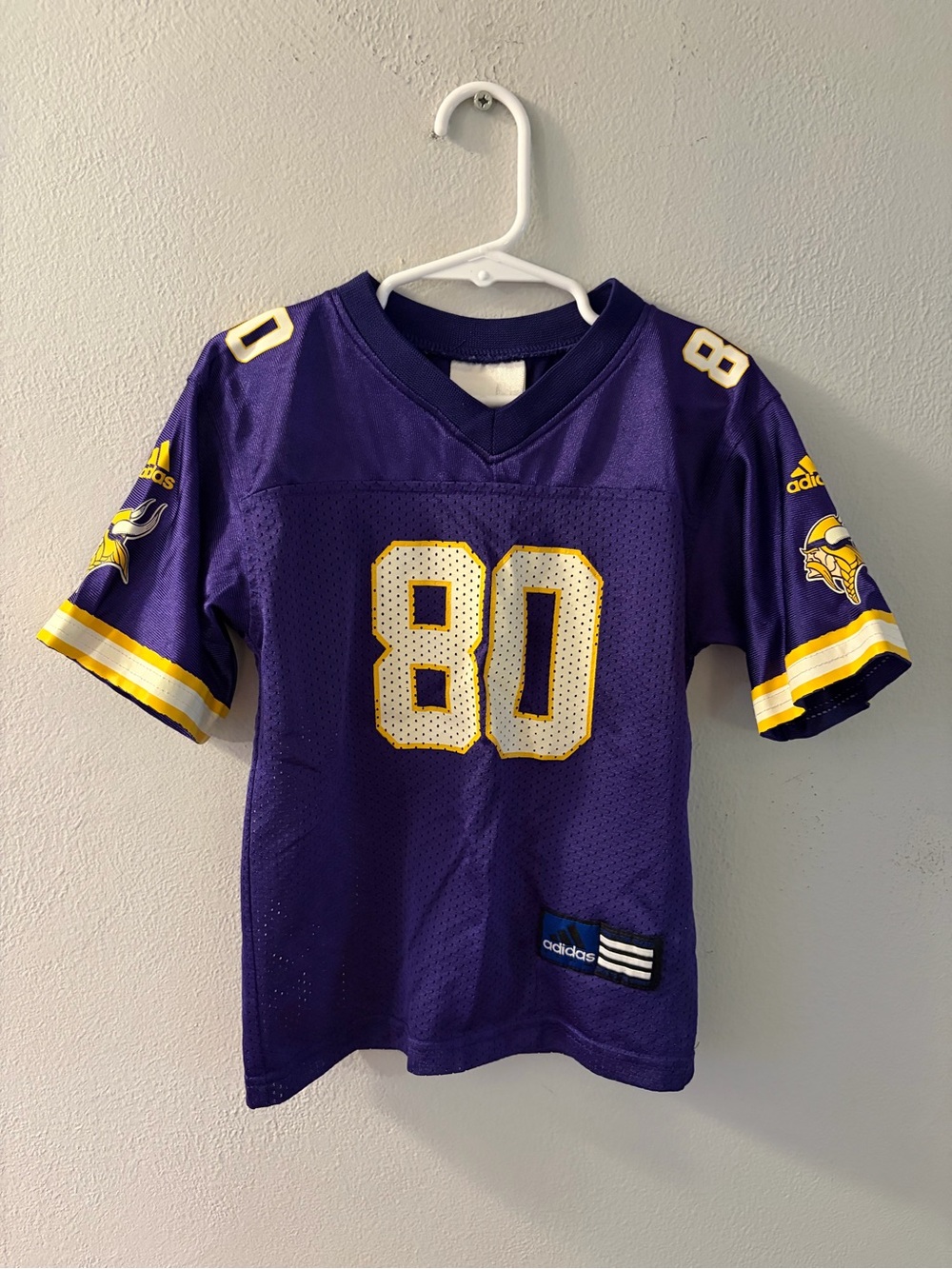 Minnesota Vikings Adidas NFL Chris Carter  #80 Football Jersey Toddler Size 3T